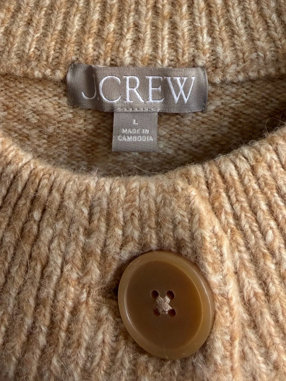 J. Crew Relaxed Milano-Stitch Cardigan